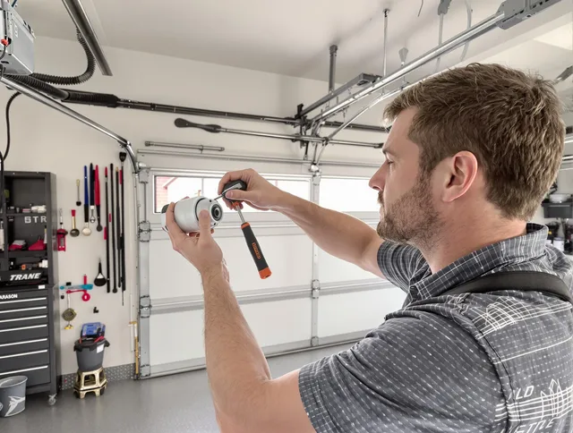 Garage door opener repair service by Brandon Garage Door Repair in Brandon