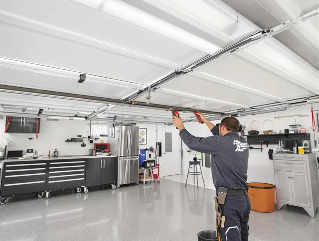 Overhead garage door repair service by Brandon Garage Door Repair in Brandon