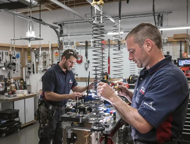 Garage door spring repair service by Brandon Garage Door Repair in Brandon
